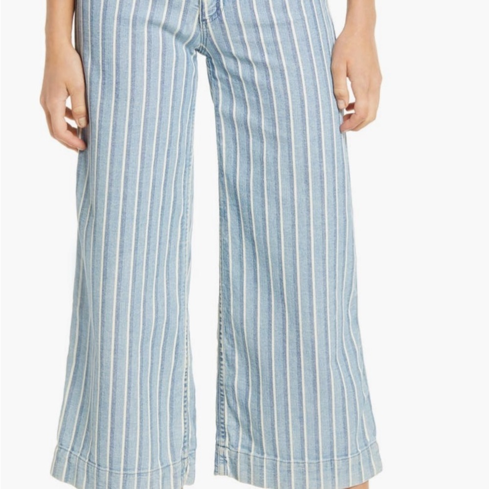 AG Rosie High Waist Crop Wide Jeans - Occurance